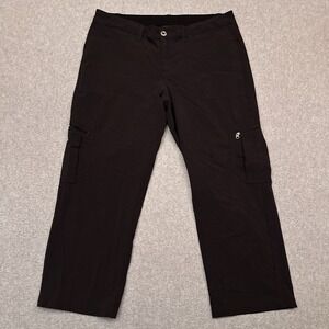 Patagonia Tribune‎ Cargo Pants Womens 8 Black Drawstring Hiking Lightweight